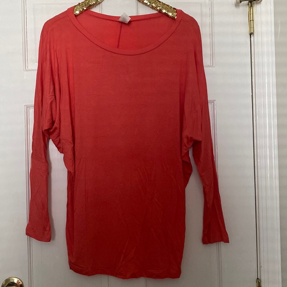 Best Cody Coral Dolman Sleeve Tunic Size 3X